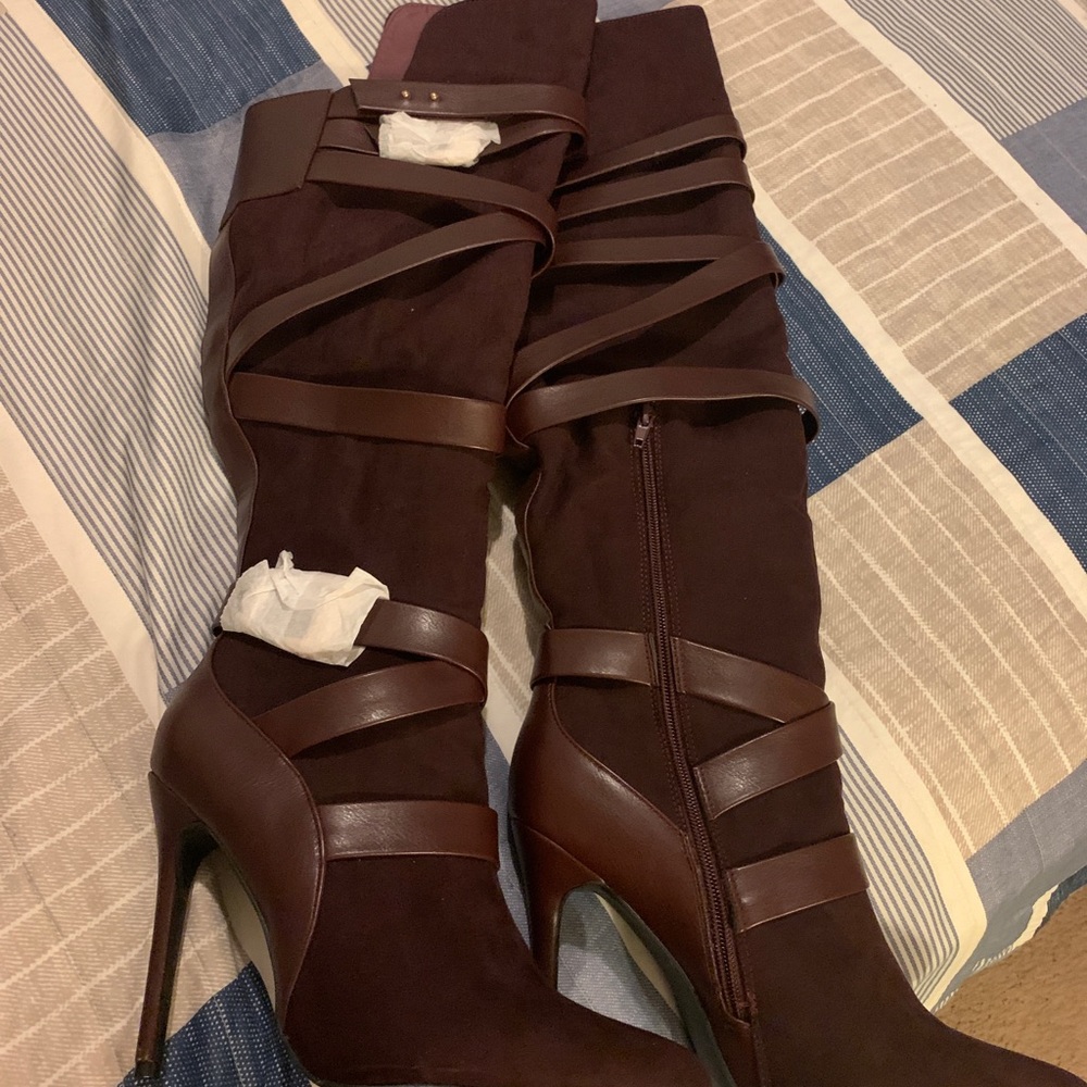 Sexy over the knee heels boots
